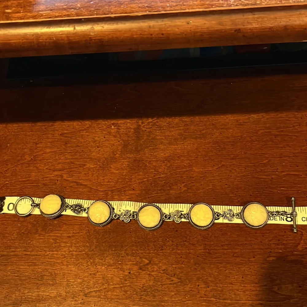 QVC Artisan Crafted Sterling Silver Carved Bone Bracelet - Picture 11 of 12